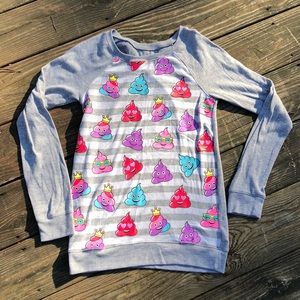 Girl’s Justice Lightweight Emoji Sweater